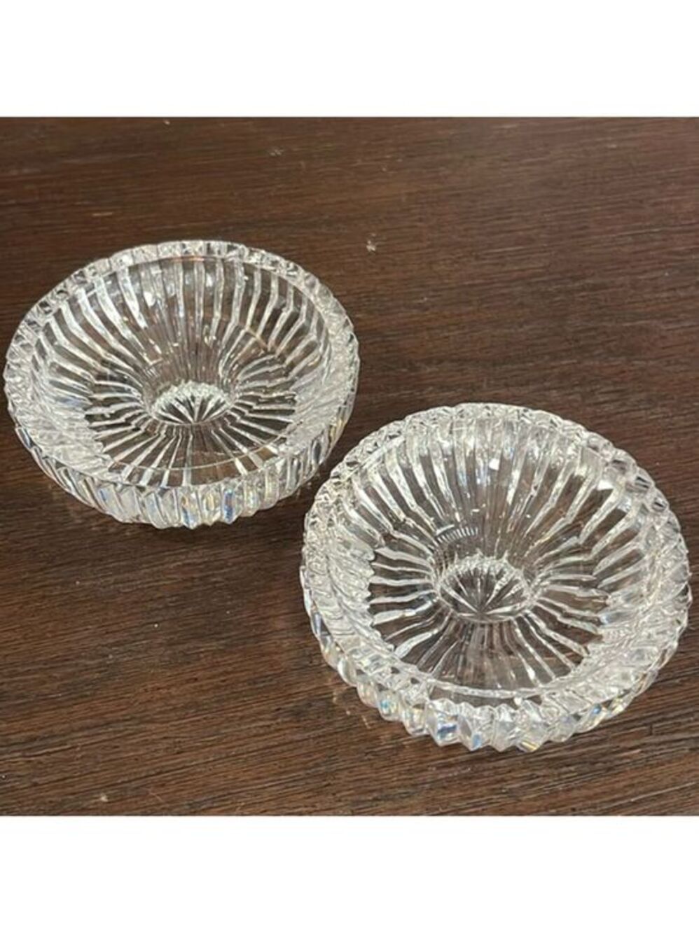 Tipperary Irish Crystal Candle Holders, Pair 3β